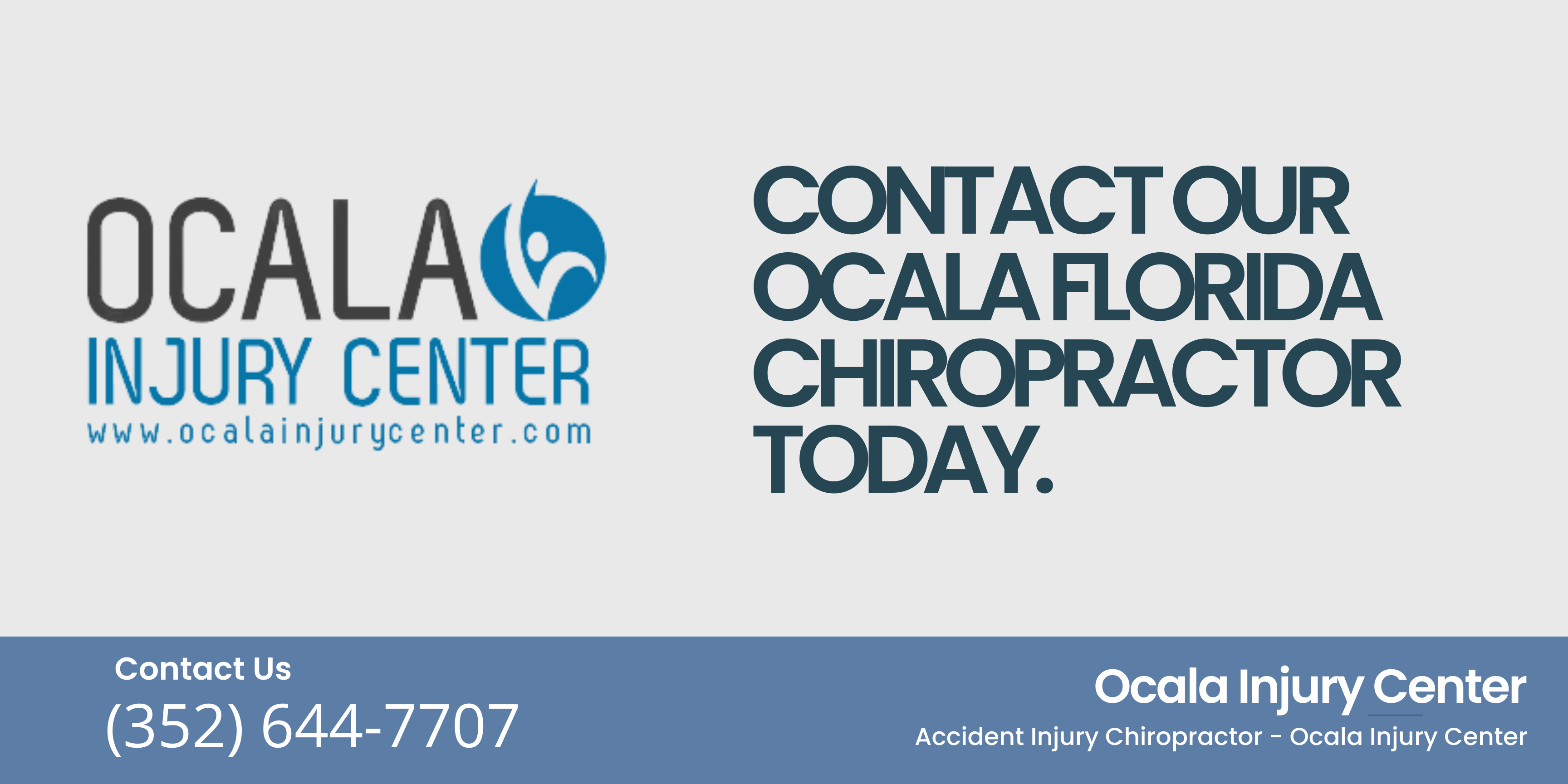 contact our ocala Florida Chiropractor